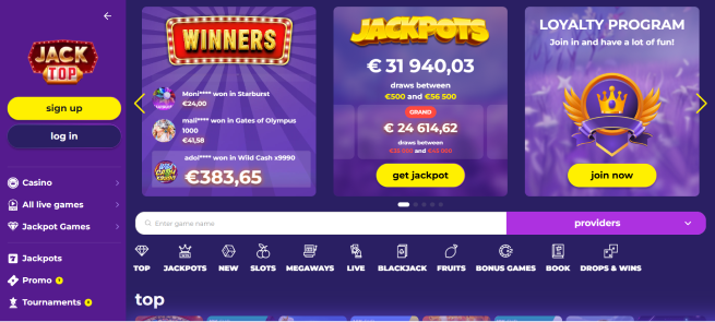 Jacktop casino betrouwbaar